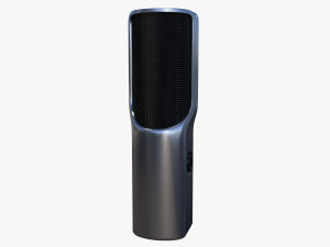 Microphone Concept Silver Model 3D