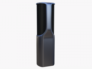 Microphone Concept Silver Model 3D