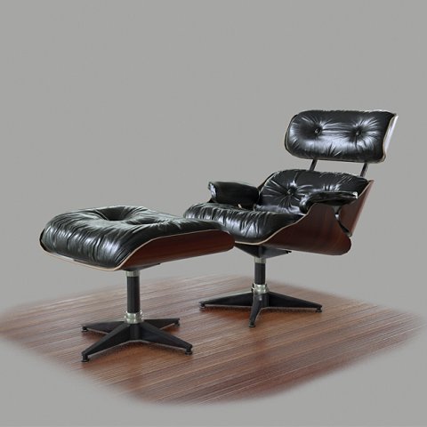 eames lounge chair - pbr ready Modelados 3D in Silla 3DExport