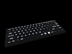 computer keyboard and monitor Modelo 3D
