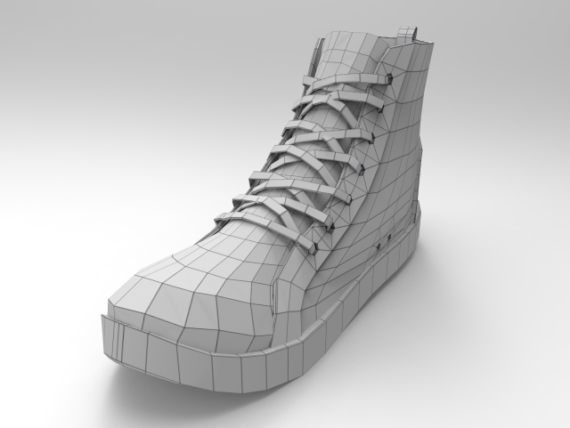 lowpoly menboot 3D 模型 .c4d .max .obj .3ds .fbx .stl .blend 