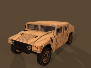 military truck Modelo 3D