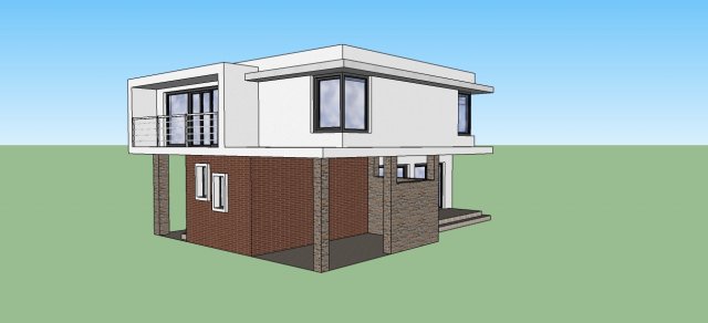 house 1 3D 模型 .c4d .max .obj .3ds .fbx .stl .blend 