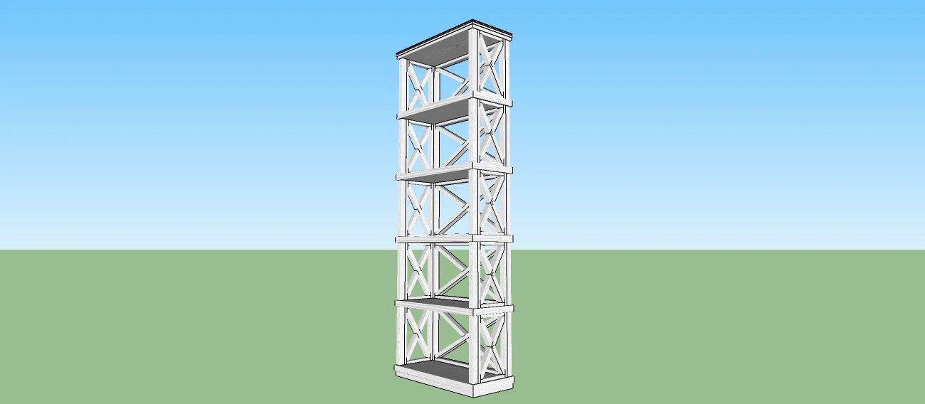 shelving for book 3D Model .c4d .max .obj .3ds .fbx .stl .blend
