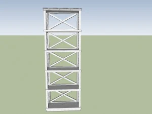 shelving for book 3D Model
