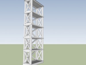 shelving for book 3D मॉडल