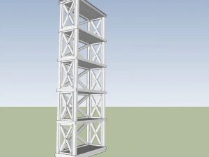 shelving for book 3D Model