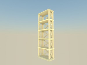 shelving for book 3D मॉडल