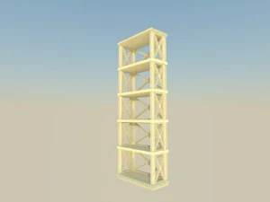 shelving for book 3D Model