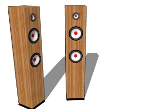 संगीत वक्ता 3D मॉडल