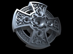celtic cross 3D Print Model