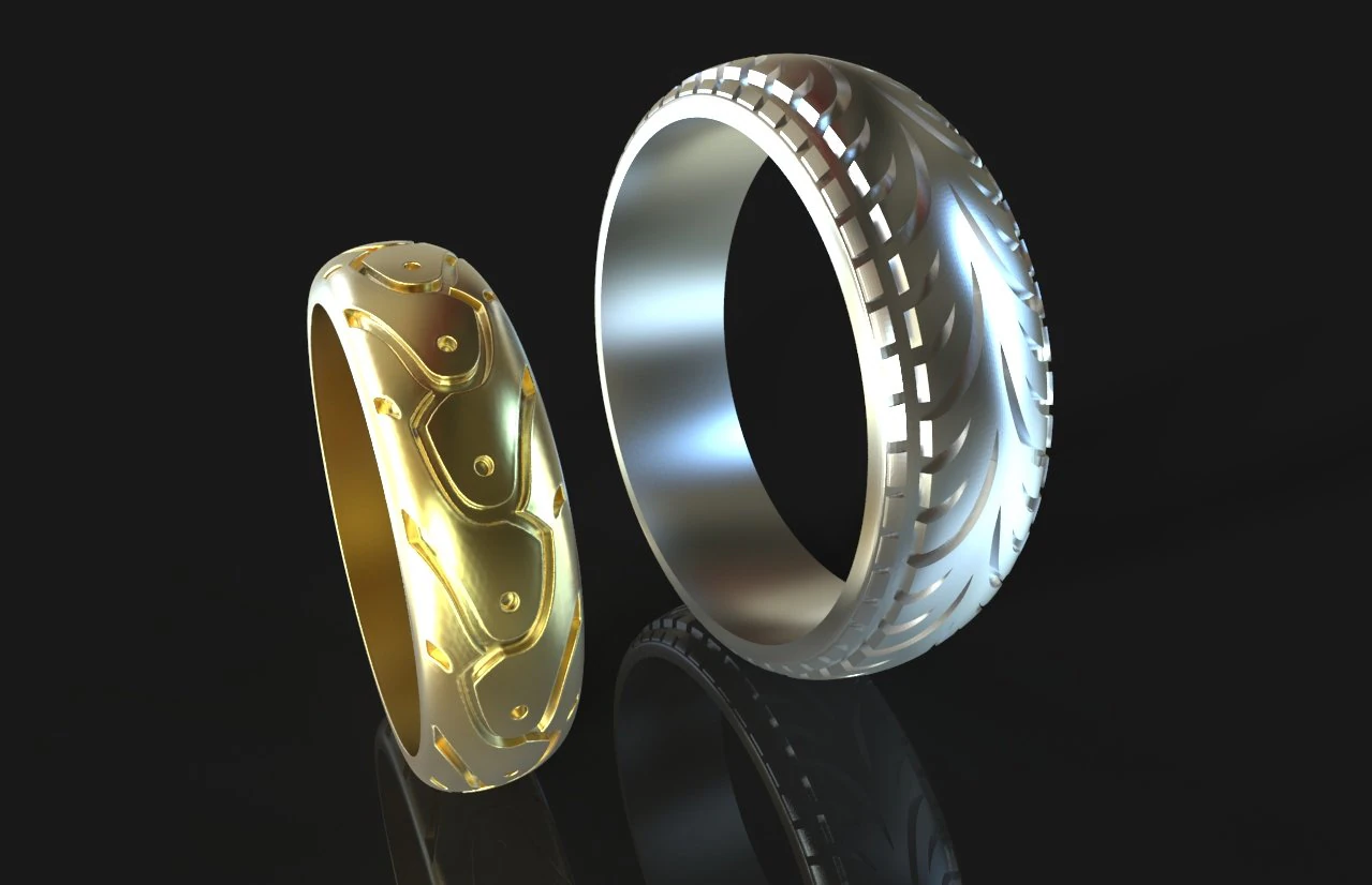 rings 3D Print Model .c4d .max .obj .3ds .fbx .stl .blend