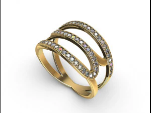 diamanten ring 3D printmodel
