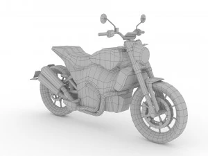 low poly indian ftr 1200 3D Model