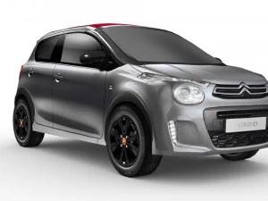 giro urbano citroen c1 low poly Modello 3D