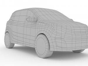 low poly citroen c1 urban ride 3Dモデル