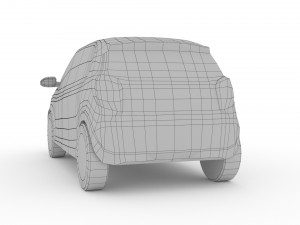 low poly citroen c1 urban ride 3Dモデル