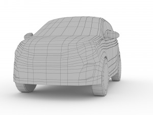 low poly citroen c1 urban ride 3Dモデル