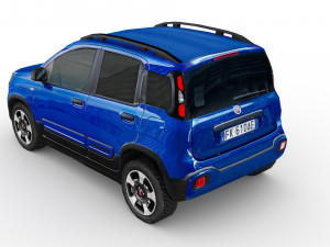 low poly fiat panda city cross 2017 3D 모델