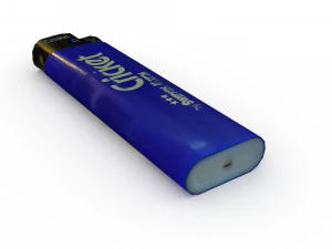 Low poly lighter cricket 3D Model