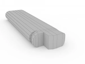 Low poly lighter cricket 3D Model