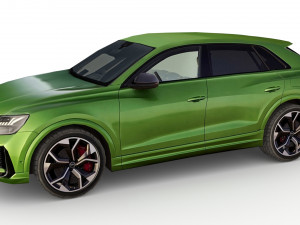 low poly audi rs q8 2020 3D Model