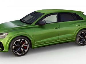 low poly audi rs q8 2020 3D Model