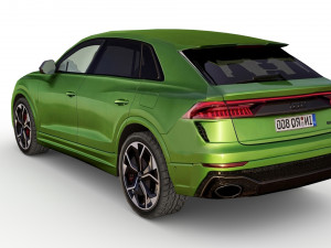 low poly audi rs q8 2020 3D Model