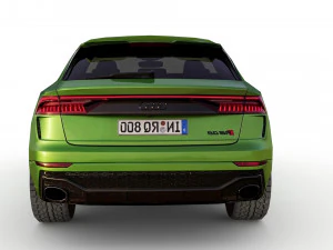 low poly audi rs q8 2020 3D Model