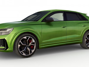 low poly audi rs q8 2020 3D Model
