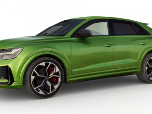 low poly audi rs q8 2020 3D Model