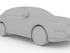 low poly audi rs q8 2020 3D Model