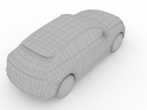 low poly audi rs q8 2020 3D Model