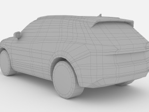 volkswagen touareg 2020 black edition 3D Model