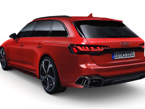 audi rs4 avant 2020 3D Модель