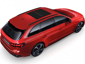 audi rs4 avant 2020 3D Model