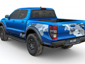 ford-ranger raptor 2021 3D Model