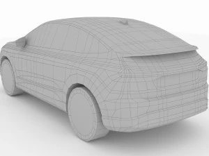 Audi Q4 Sportback e-tron 2022 3D Model