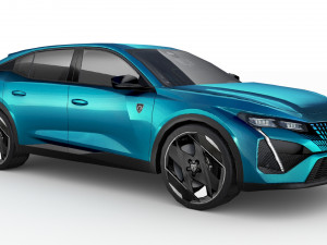 Peugeot 408 2023 Modelo 3D