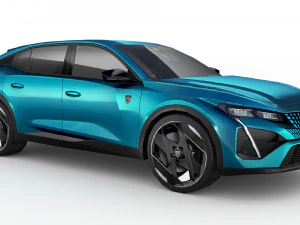 标致 408 2023 3D 模型