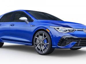 大众高尔夫 8 R 2022 3D 模型