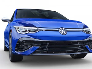 Volkswagen Golf 8 R 2022 Modello 3D
