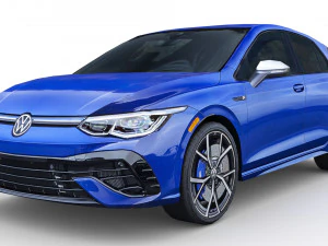 Volkswagen Golf 8 R 2022 Modello 3D