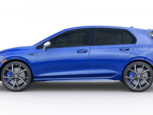 Volkswagen Golf 8 R 2022 Modello 3D