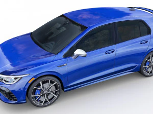 Volkswagen Golf 8 R 2022 Modello 3D