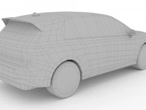 Volkswagen Golf 8 R 2022 Modello 3D