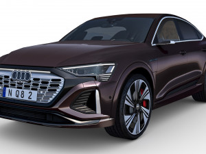 Audi Q8 Sportback E-tron 2024 3D Model