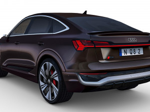 Audi Q8 Sportback E-tron 2024 3D Model