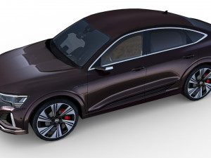 Audi Q8 Sportback E-tron 2024 3D Model