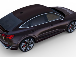 Audi Q8 Sportback E-tron 2024 3D Model